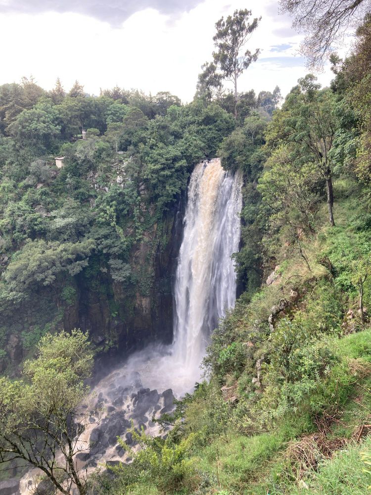 Thomson’s Falls in Nyahururu (which is the highest town in Kenya). 
