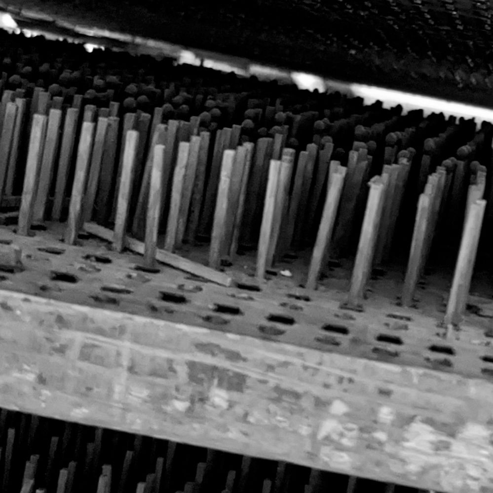 Detail of Alexander Lagerman's "complete machine" for making matches.