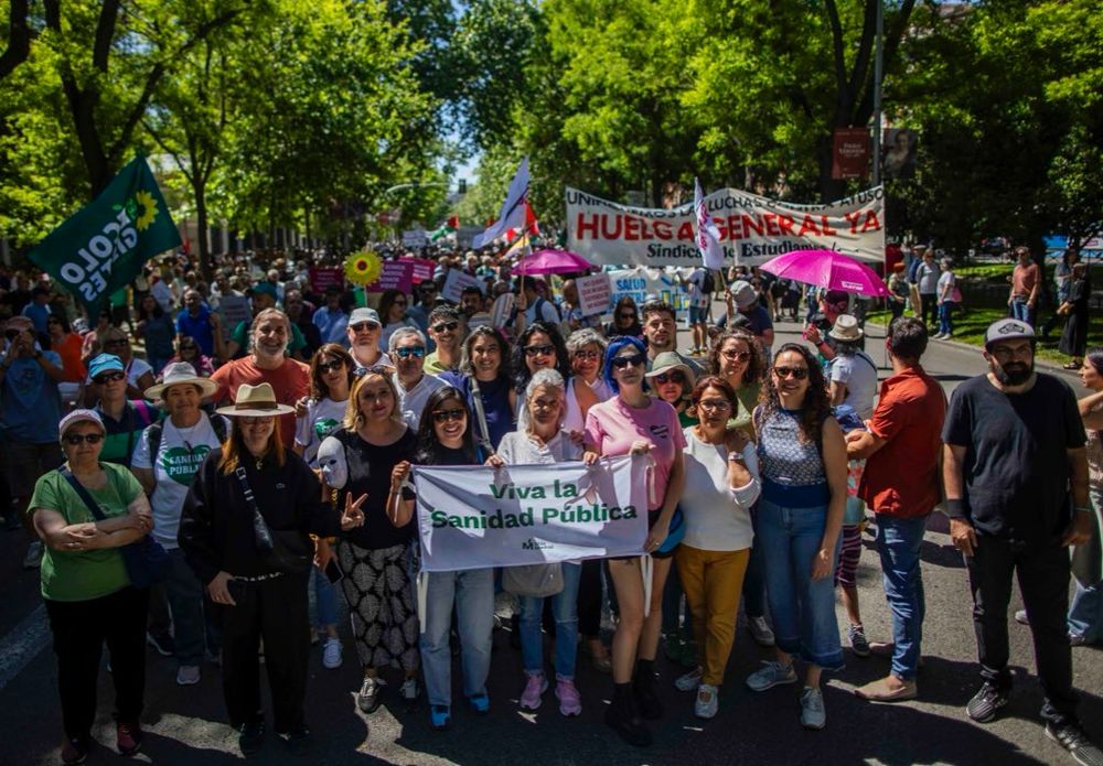 Manifestación por la sanidad pública.