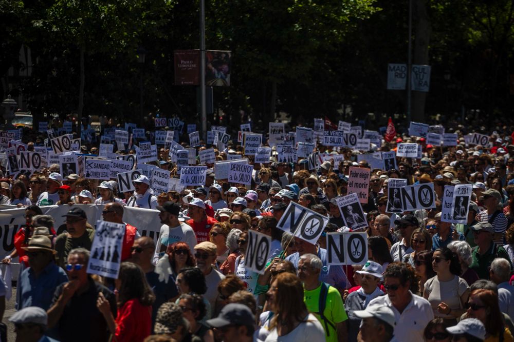 Manifestación por la sanidad pública.