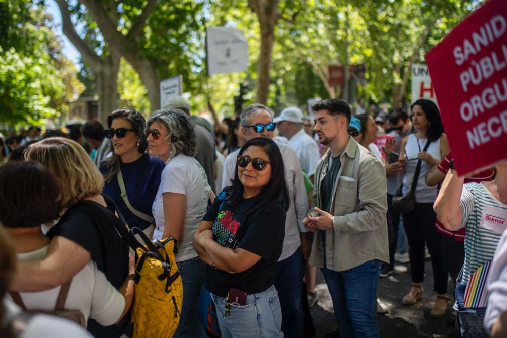 Manifestación por la sanidad pública.
