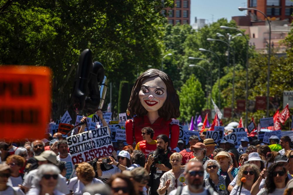 Manifestación por la sanidad pública.