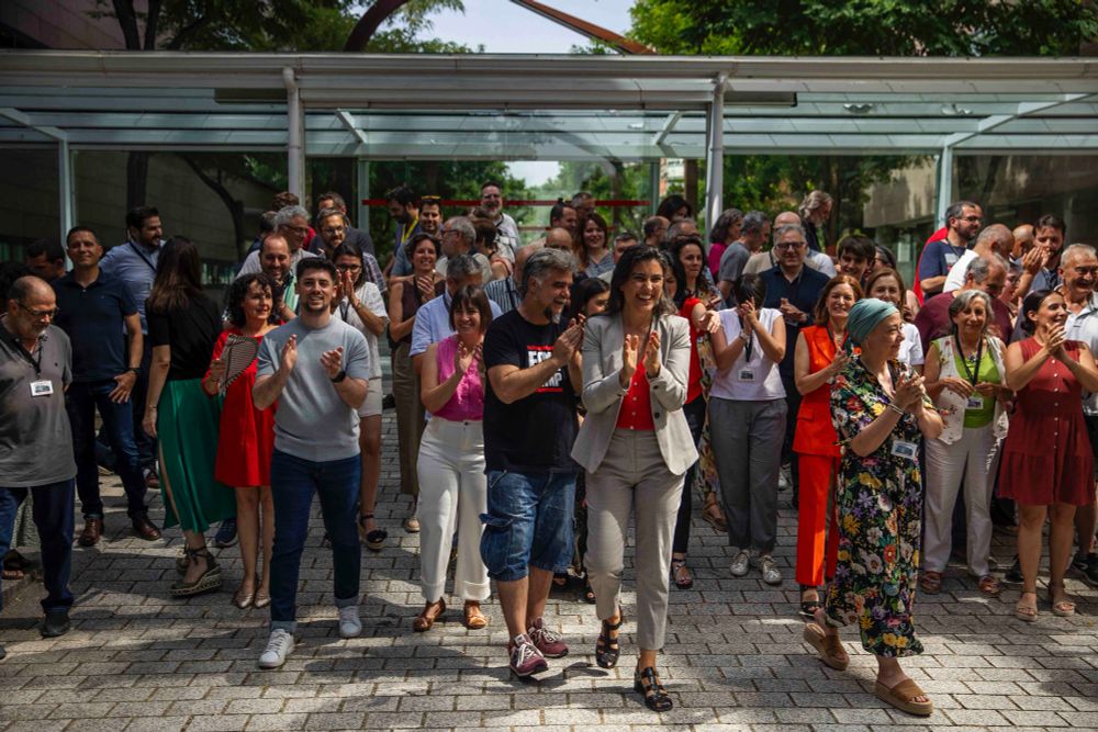 Encuentro de Más Madrid en la Asamblea de Madrid.