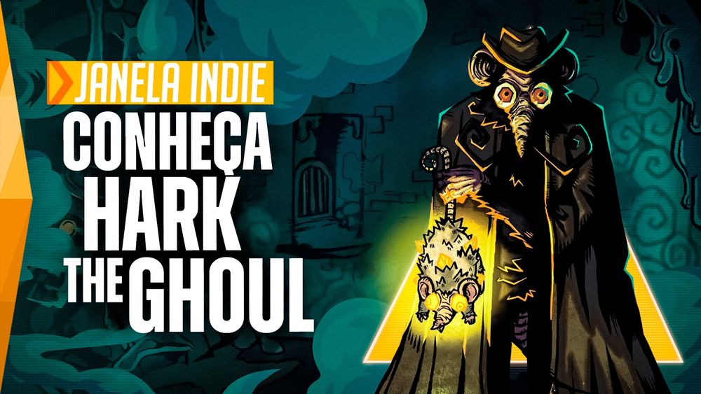 Uma imagem que diz "Janela Indie - Conheça Hark The Ghoul"