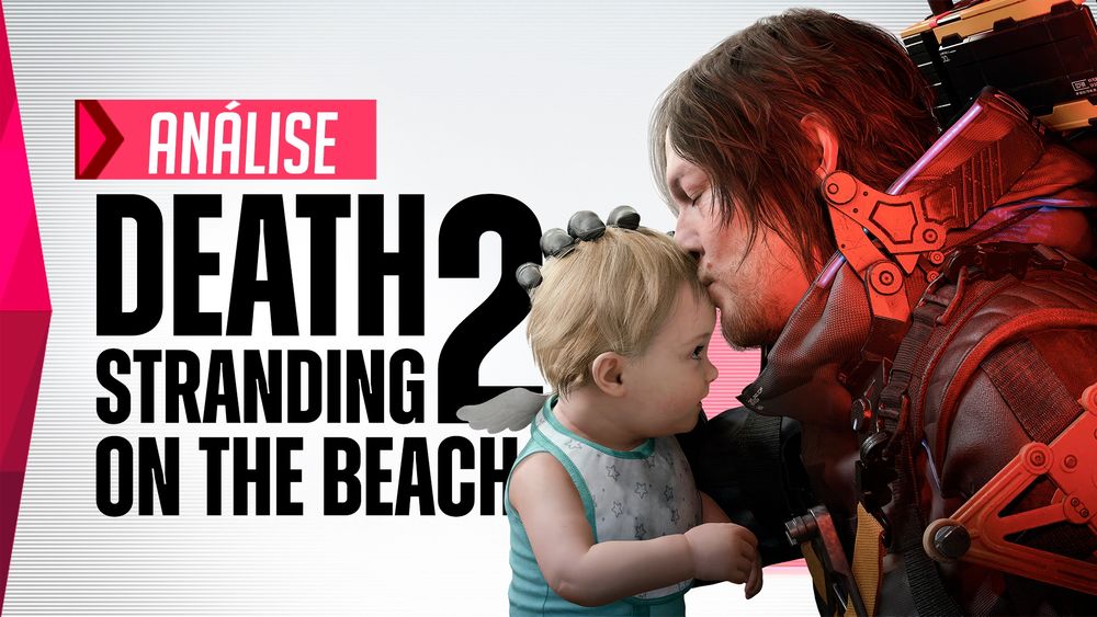 Uma imagem que diz "Análise - Death Stranding 2: On the Beach"