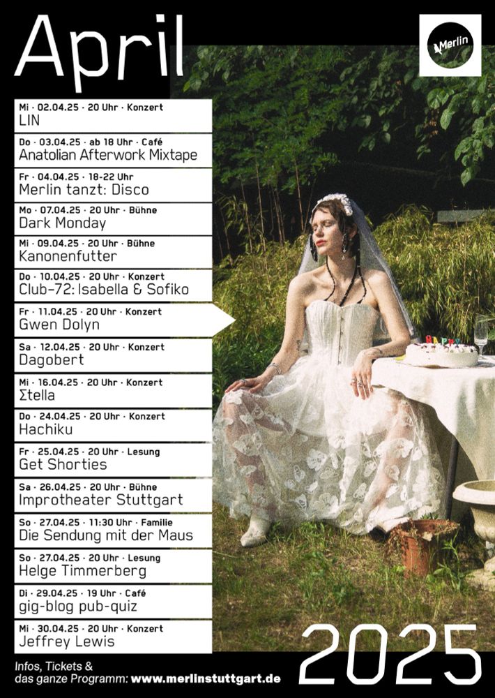 April Programm im Kulturzentrum Merlin