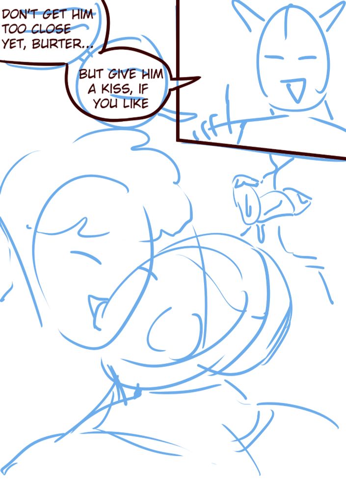 ginyu telling burter not to make jeice cum, but to kiss him instead. followed by them doing just that