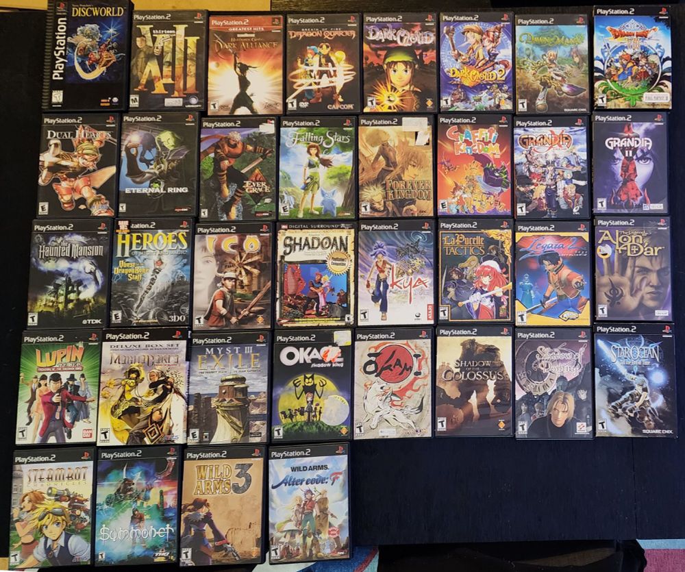 Several PlayStation & PlayStation 2 games.