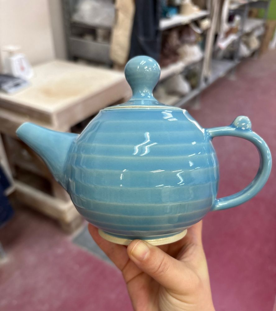 Blue teapot