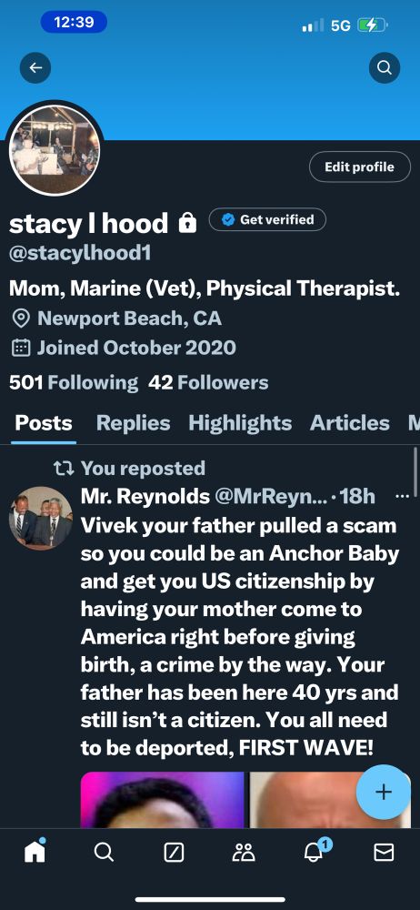 This is me on Twitter! If you recognize me please follow and I’ll do the same! Not too many followers there bc I refused to pay for the blue✔️ and could not reply to many people