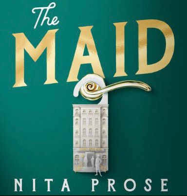 The audiobook cover of The Maid by Nita Prose.