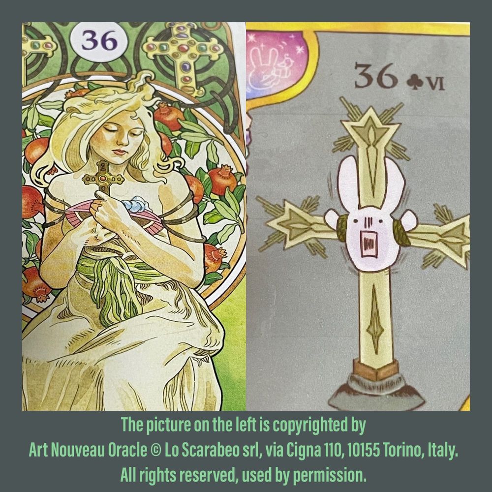 ルノルマンカードの十字架。