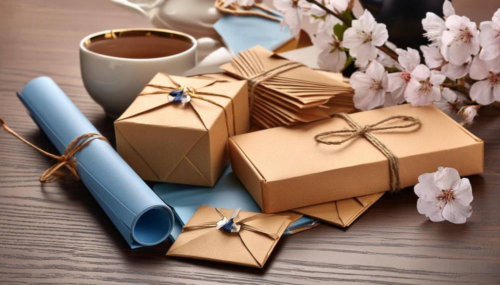 沢山の手紙や贈り物とスーチャ（バター茶）。