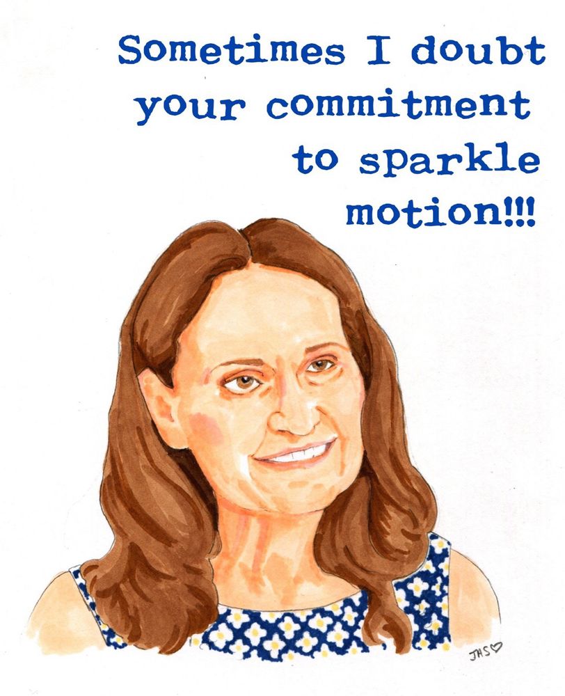 A drawing of incredible character actress Beth Grant from the movie Donnie Darko.