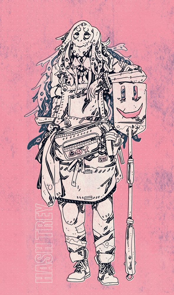 A lanky cook with Octo dreads and a giant spatula.