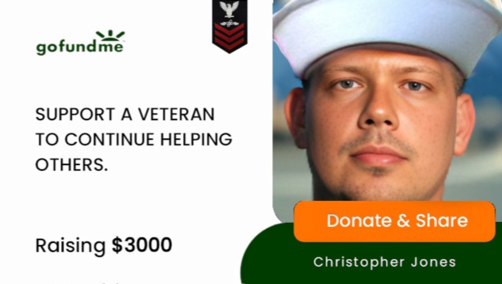 Donate to Disabled Veteran needs help so I can keep helping., organized by Christopher Jones