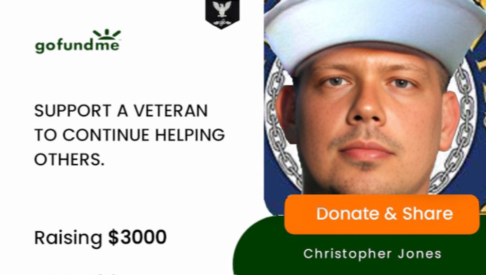 Donate to Disabled Veteran needs help so I can keep helping., organized by Christopher Jones