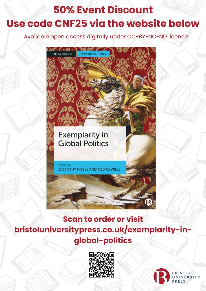 Image of a 50% discount voucher for the book The Global Politics of Exemplarity. Buy it at bristoluniversitypress.co.uk/exemplarity-inglobal.