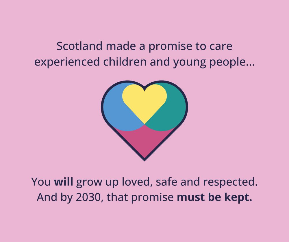 Promise heart on a light pink background. 