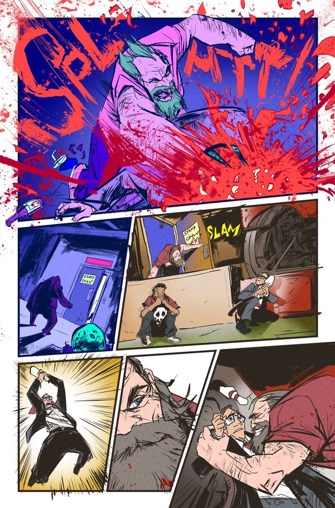 page from Stay In Your Lane from Hello Darkness volume 1, story by Dave Cook art by David Cousens