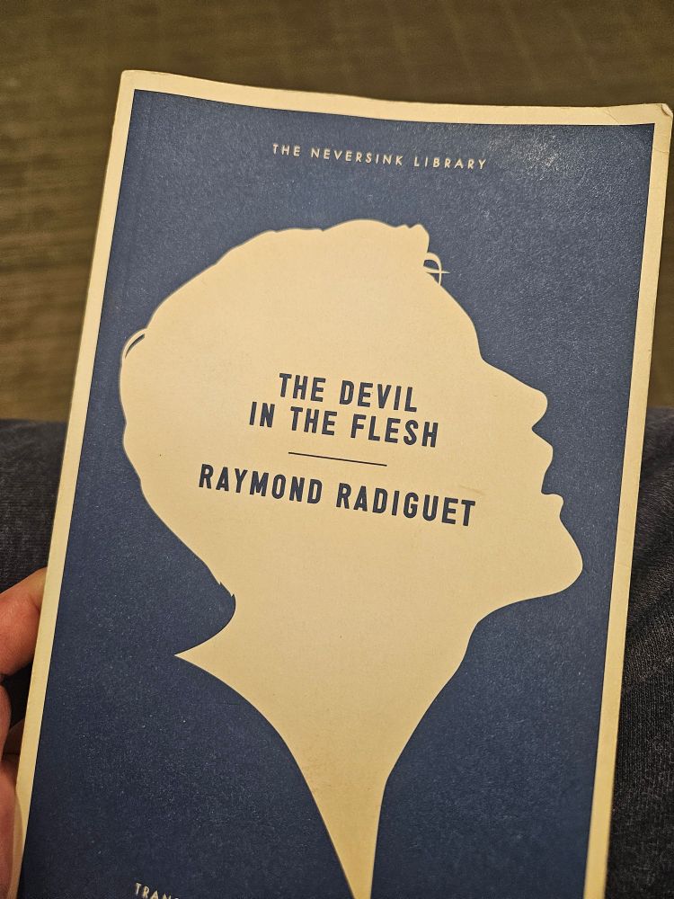 Cover of an English language translation of the Raymond Radiguet novella Le Diable au corps (The Devil in the Flesh).