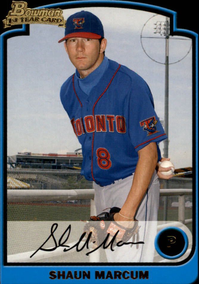 Shaun Marcum Blue Jays Card