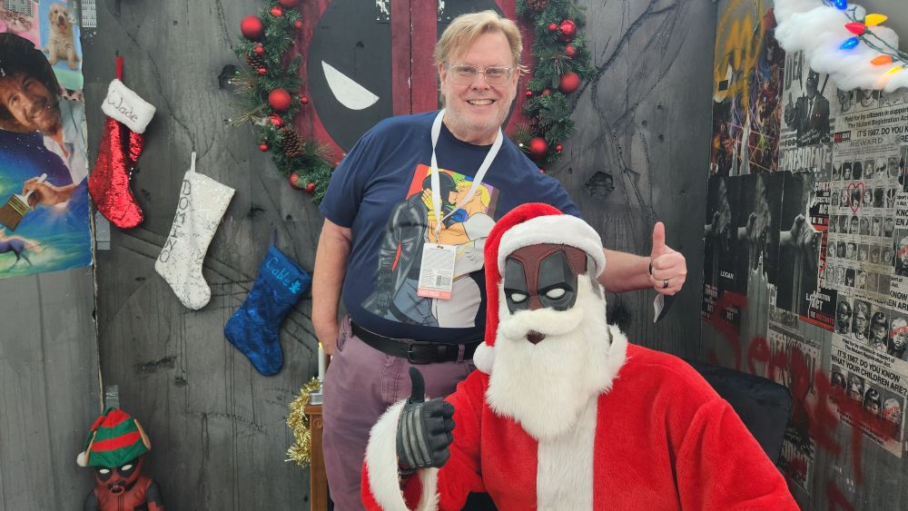 Me with Santa Deadpool at Rose City Comiccon in Portland Oregon. 