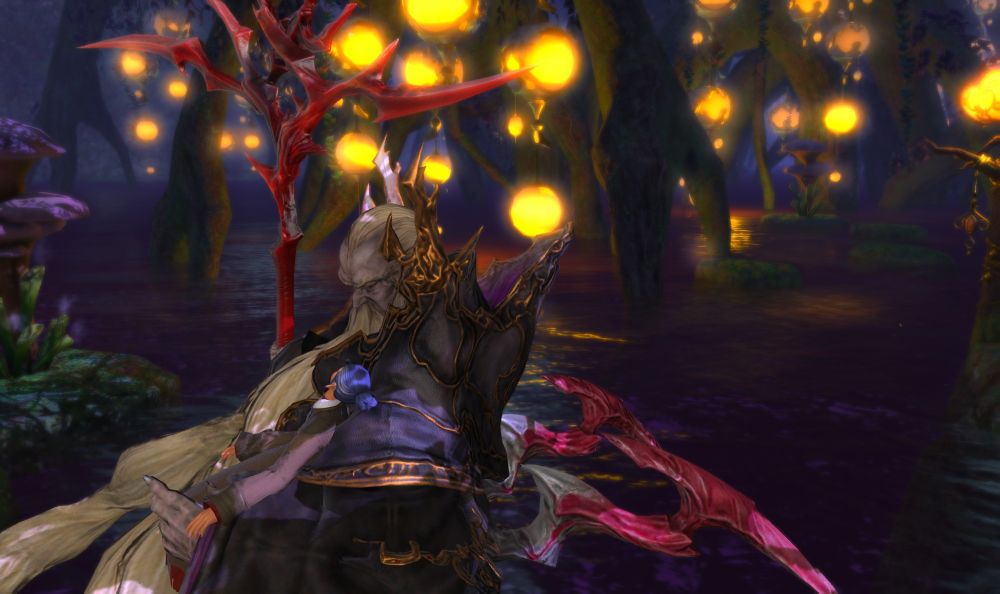 Curse as a child, waking up to Ramuh carrying them in the dark recesses of the Black Shroud.