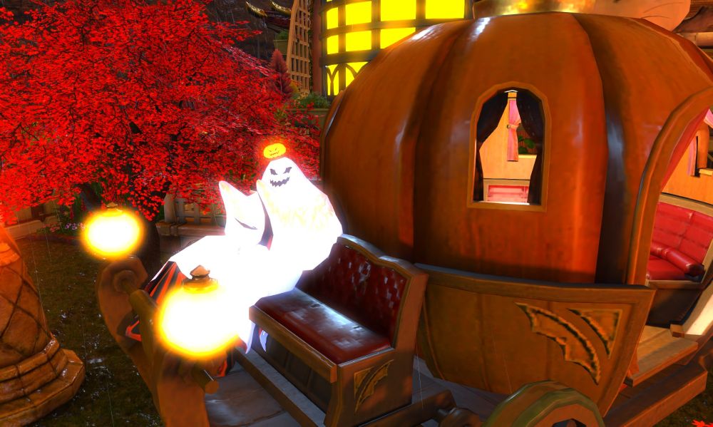 Did you know you can sit in the front of the pumpkin carriage??? Cause I didn't till I took this pic!