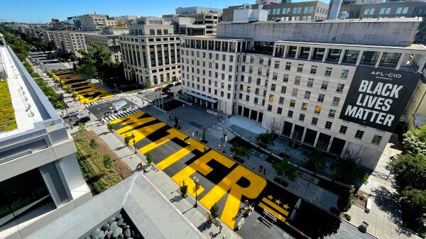 Black Lives Matter street mural