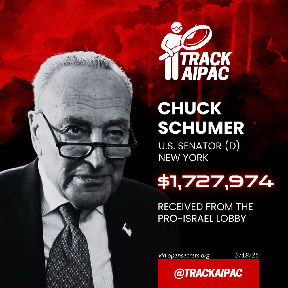 Senator Chuck Schumer has received more than $1.7 MILLION from the pro-Israel lobby.