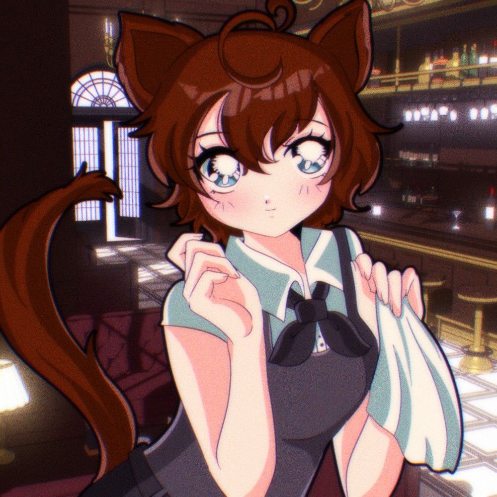 A 90's Shoujo style drawing of the Barktender by Seirenna.