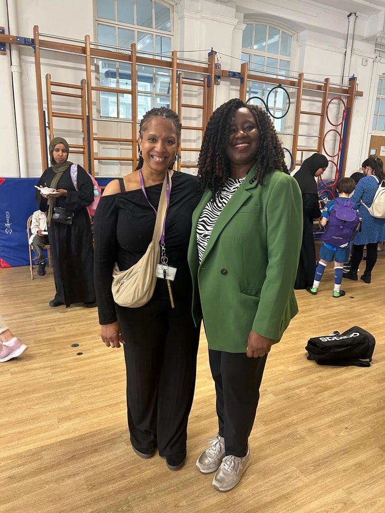 Marsha with deputy headteacher