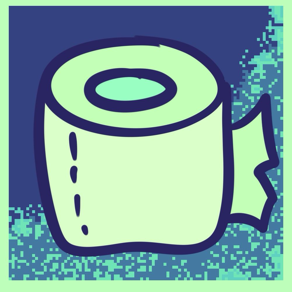 Toilet paper game achievement art