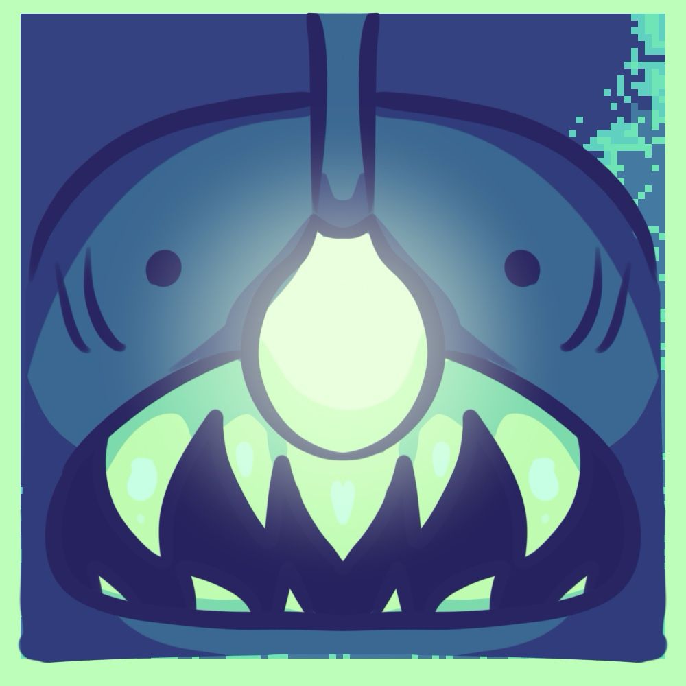 Angler fish game achievement art