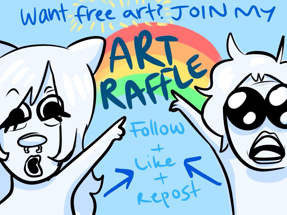 Want free art? Join my art raffle! Follow + like + repost! 