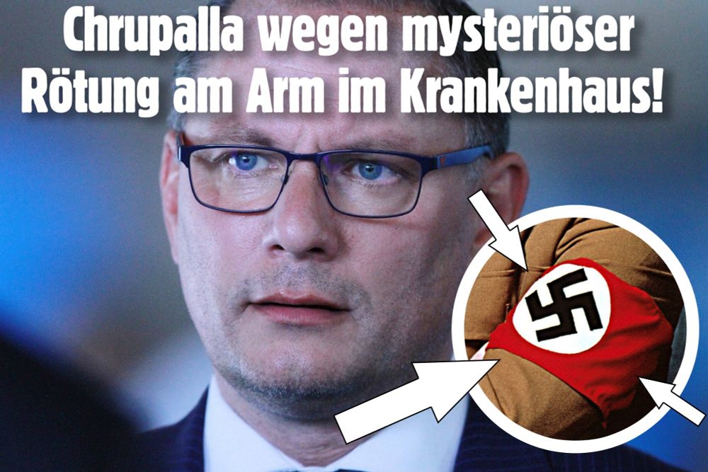 Chrupalla mt Hakenkreuzarmbinde als Auslöser seiner gesundh. Probleme