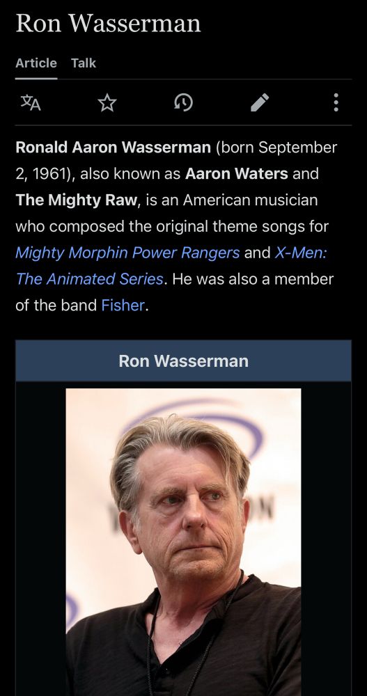 Ron Wasserman composed the original theme songs for Mighty Morphin Power Rangers and X-Men: The Animated Series