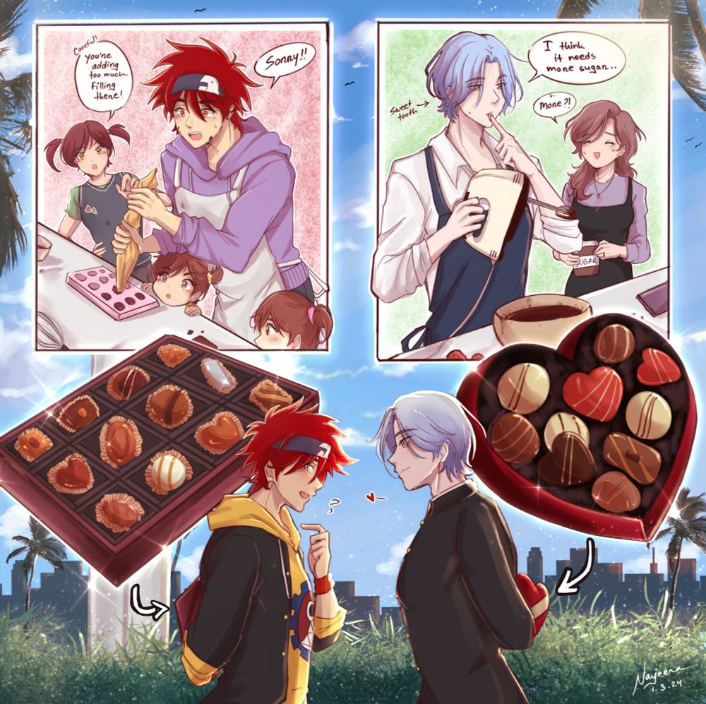 Renga valentines theme art. 