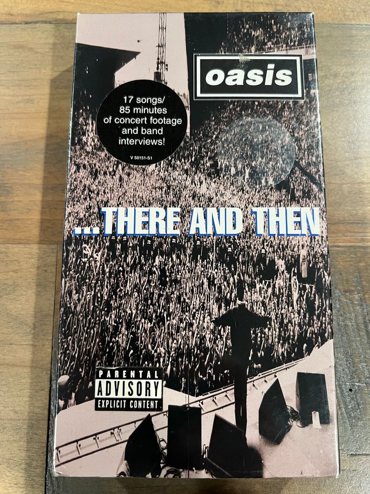Oasis ...There & Then (VHS, 1996) Brand New and Factory Sealed With Hype Sticker

https://ebay.us/m/RFBiUp

#Oasis #VHS 