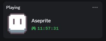 Playing
Aseprite
(Time spent:) 11:57:31