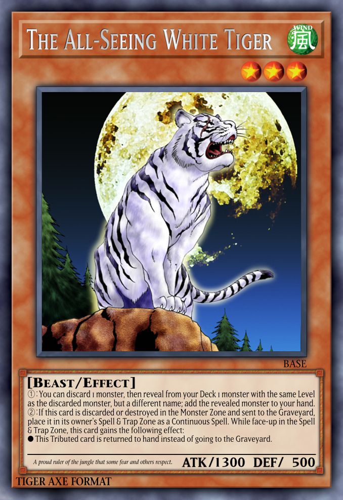 The All-Seeing White Tiger — Tiger Axe Format