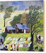 A painting by Grandma Moses