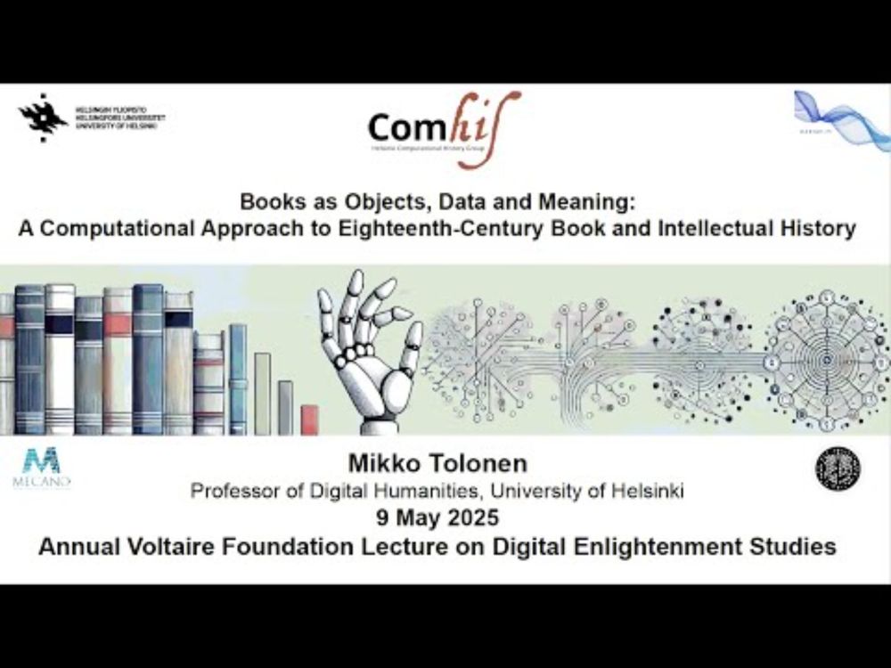 Books as Objects, Data and Meaning: A Computational Approach to 18th-C Book and Intellectual History