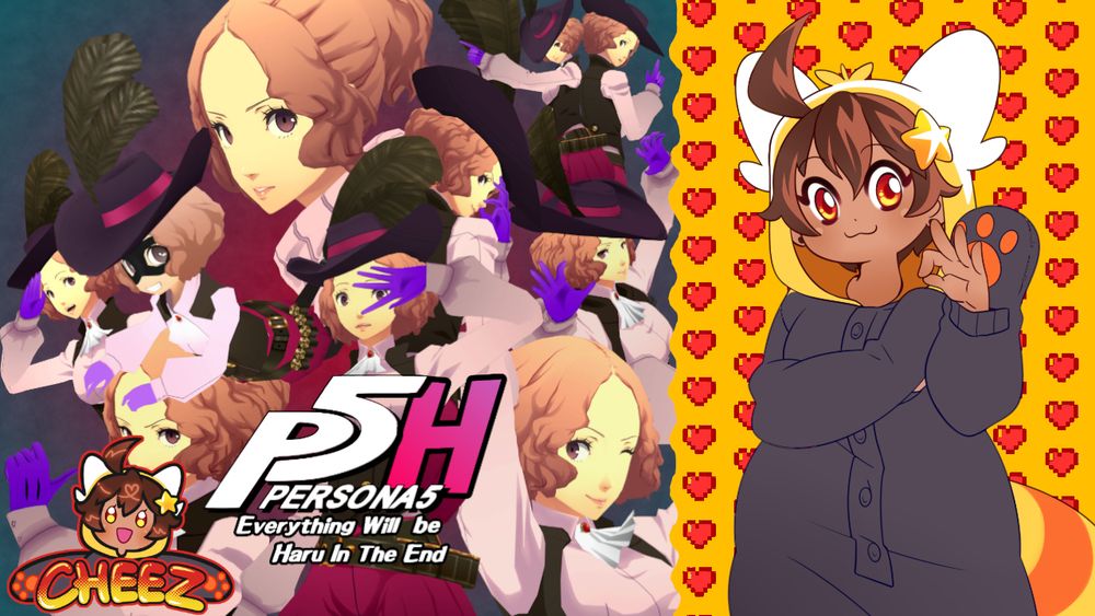 A thumbnail for the aforementioned stream, featuring Persona 5 H: Everything Will be Haru In The End