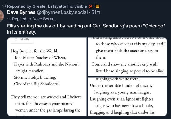 Sandburg's "Chicago" is "City of the Big Shoulders"