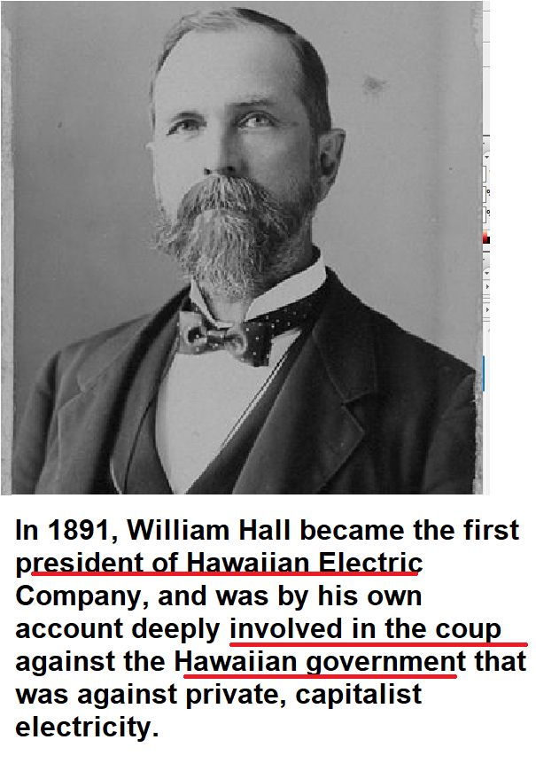 William Hall, plotted to overthrow Hawaii for profit