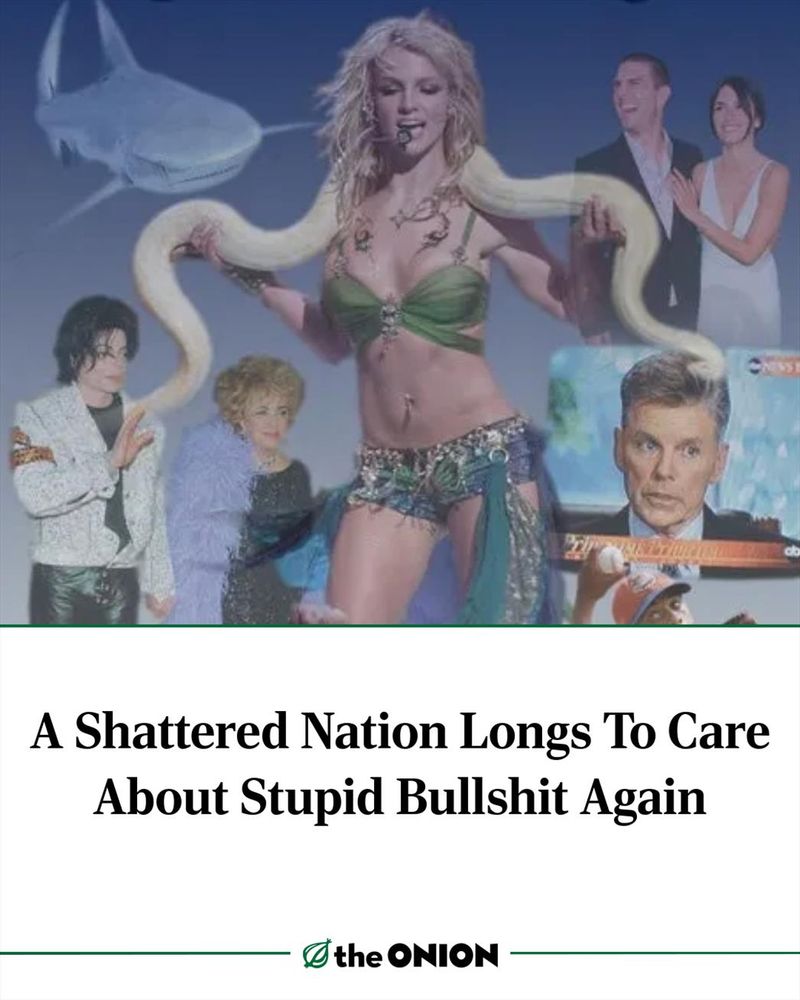 A Shattered Nation Longs To Care About Stupid Bullshit Again
