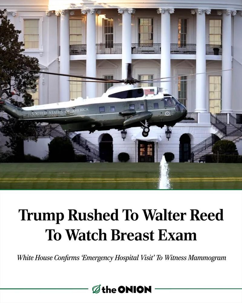 Trump Rushed To Walter Reed To Watch Breast Exam 