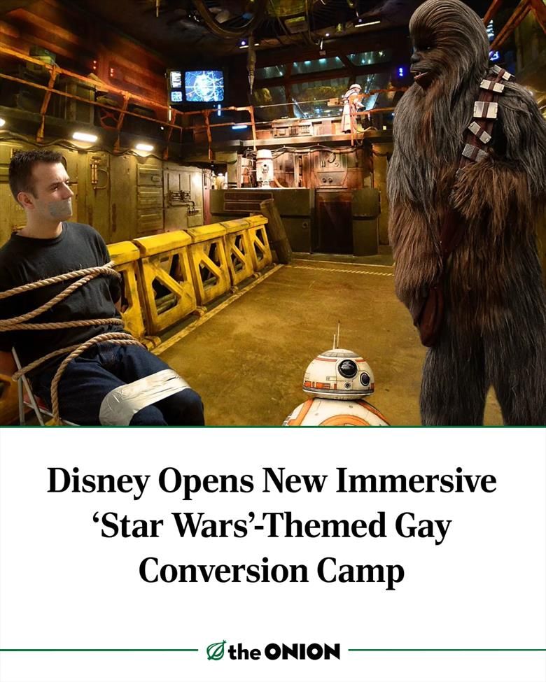 Disney Opens New Immersive ‘Star Wars’-Themed Gay Conversion Camp
